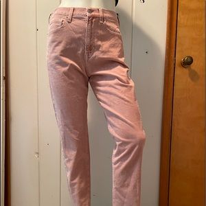 American eagle outfitter pink cord ‘mom’ pants 4